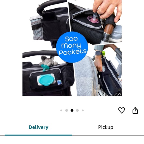 NWOT Lil & Mil Tot Tote 3-in-1 Stroller Bag - Picture 7 of 7